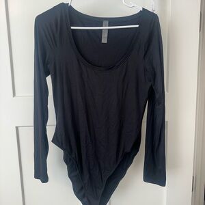 Aritzia Classic Black Long Sleeve Bodysuit